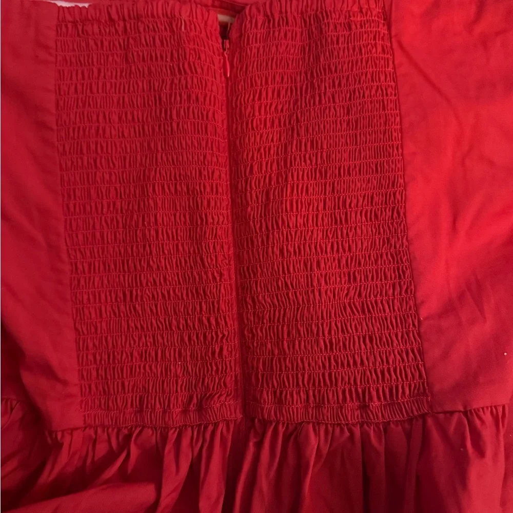 Abercrombie & Fitch Red Spaghetti Strap Maxi Dress